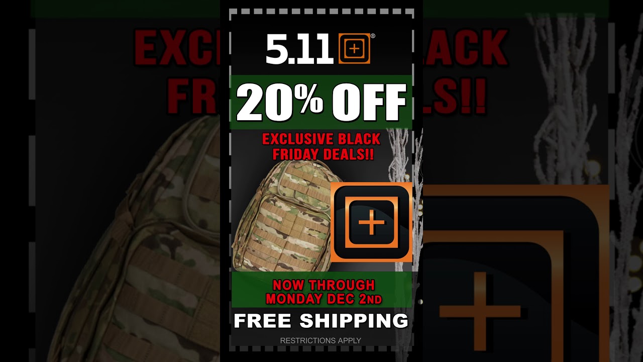 5.11 backpack Sale. Facebook and Instagrams Ads YouTube