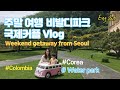 [국제커플]주말여행 비발디파크 Vlog [International Couple] Weekend getaway from Seoul #waterpark