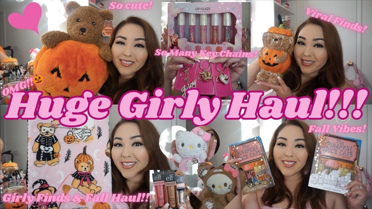 ✨HUGE GIRLY HAUL!🛍😍Viral Finds🎀 + Fall Must Haves!🍂🎃 Burlington, Tj Maxx, Marshalls, Ulta, Sephora!🥰