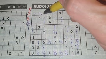 Tuesday. Bonus Extra edition. (#4094)  Three Stars Sudoku puzzle.  02-08-2022 Extra part 1 of 5