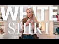 How to style a white shirt between seasons  classic outfit formulas