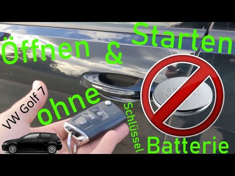 Keyless Go Batterie Leer Auto Starten