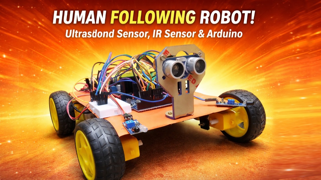 Human Following Robot 2.0 | Arduino Uno + Ultrasonic & IR Sensor ...