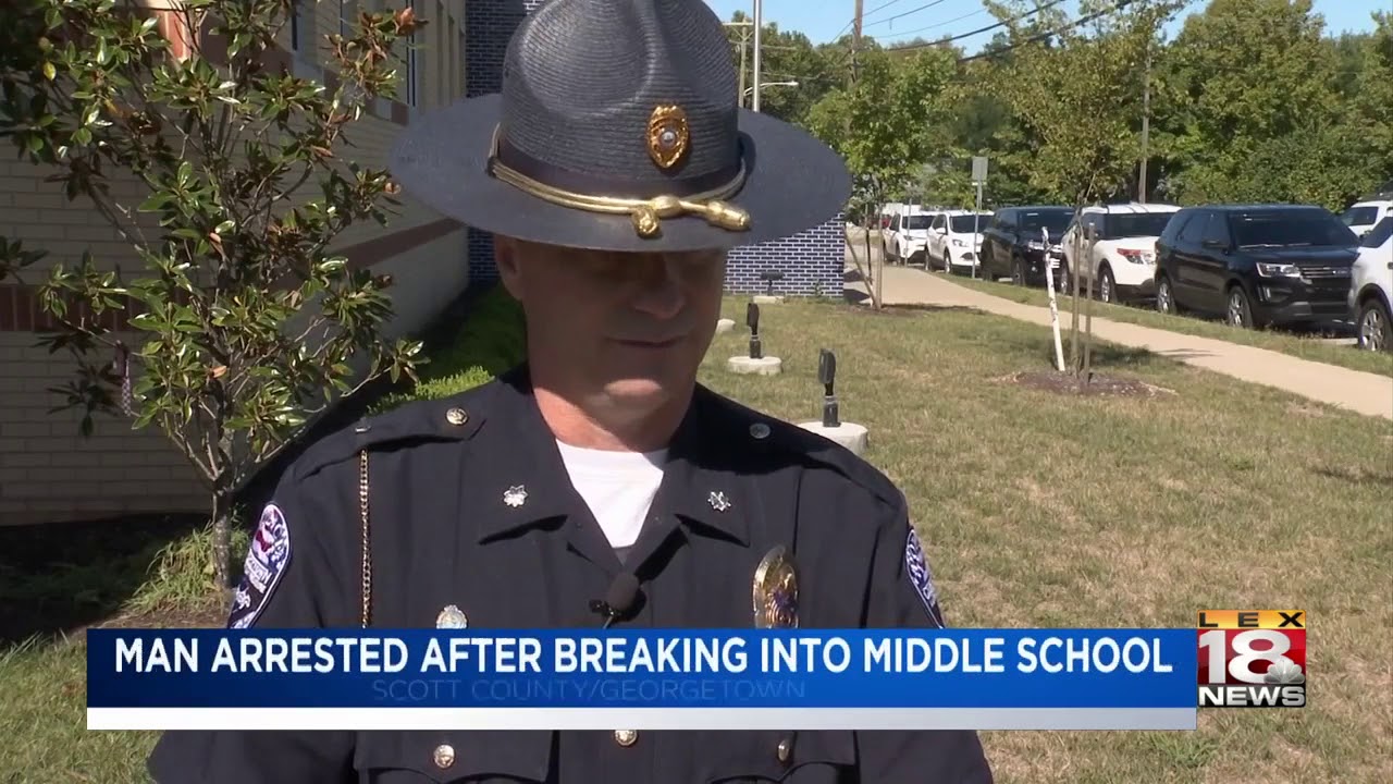 Man Arrested After Breaking Into Middle School - YouTube