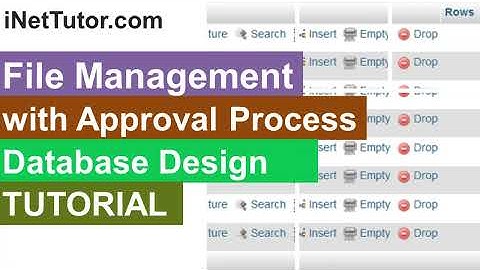File Management with Approval Process Database Design Tutorial