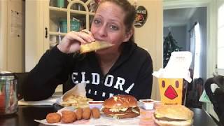 Download lagu EATING BURGER KING FEAST: SPICY CHICKEN SANDWICH, CHEESY TOTS, MOZZ STICKS  | Angie's Life
