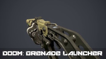 Doom 4: Grenade Launcher | Game Ready Hard Surface 3D model