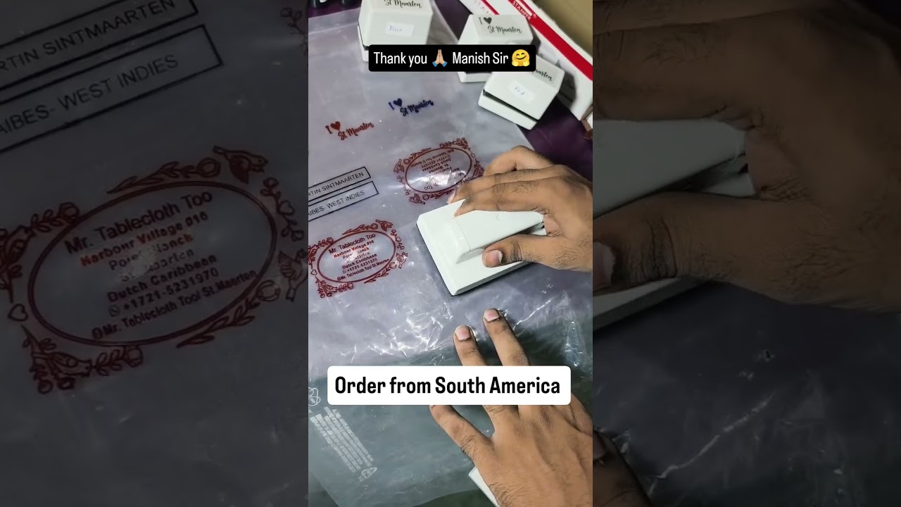 Part 2 plastic printing stamp for any plastic packaging 