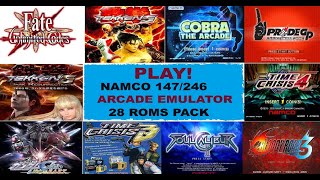 Play! namco 147/246 Arcade Emulator Mostly 4K Install with 28 Roms