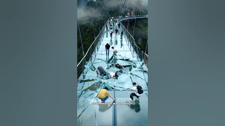 Glass Bridge Collapse in China Caught on Camera! 😱