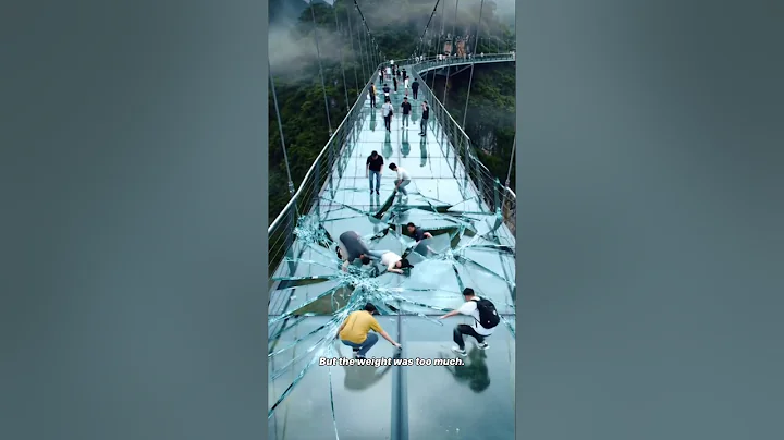 Glass Bridge Collapse in China Caught on Camera! 😱