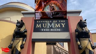 Revenge of the Mummy The Ride Universal Studios Hollywood Single Rider Line 2nd Row