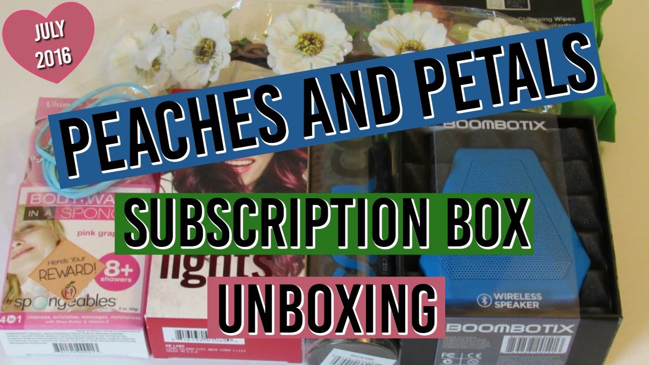 July PEACHES AND PETALS Subscription Box UNBOXING & Review! COUPON Code