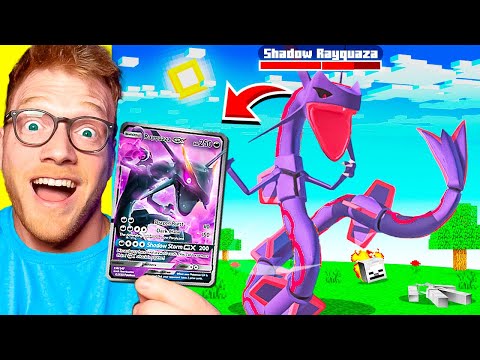 Opening POKEMON CARDS To Get SHADOW POKEMON In MINECRAFT