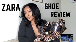 Zara "Mini" Shoe Haul Animal Print Vinyl Mules Review