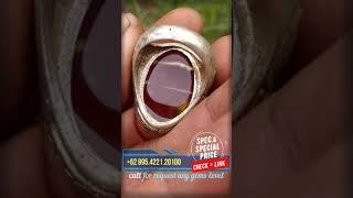 Batu Akik ANTIK Carnelian Lapis Banua Kristal Corak Keemasan Kontras Keren Dim-27