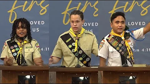 Julia Graham, Paxton Turner, and Ptr. Jesse Catung...