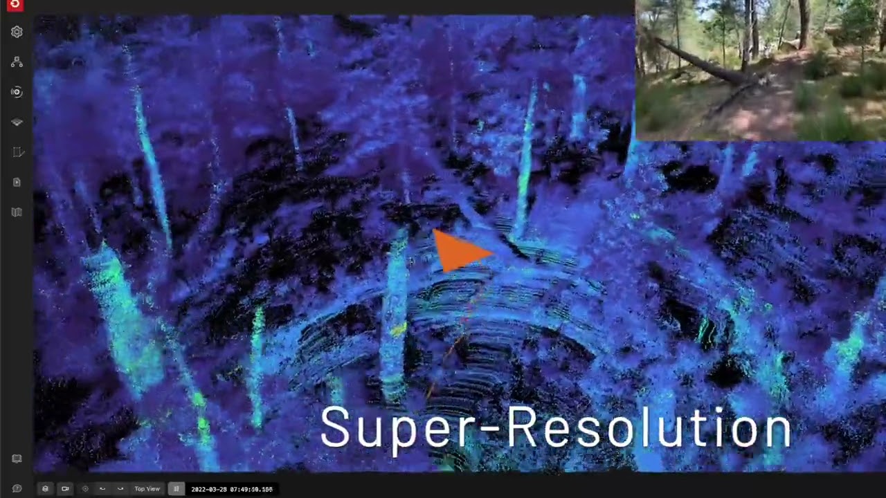 Forest mapping by a ground operator using Outsight Software