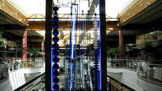 Noon time Time-Flow Clock by Bernard Gitton,Rødovre Centrum, DK.AVI