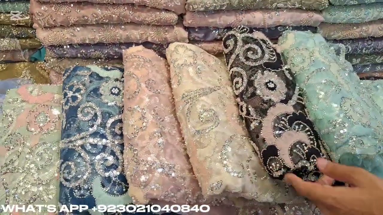 Tasal Silk Suits 😍 || Korean Silk 😍  cutdana 💫work Desings || Net Cutdana Aplic Fabric Dress 👗 