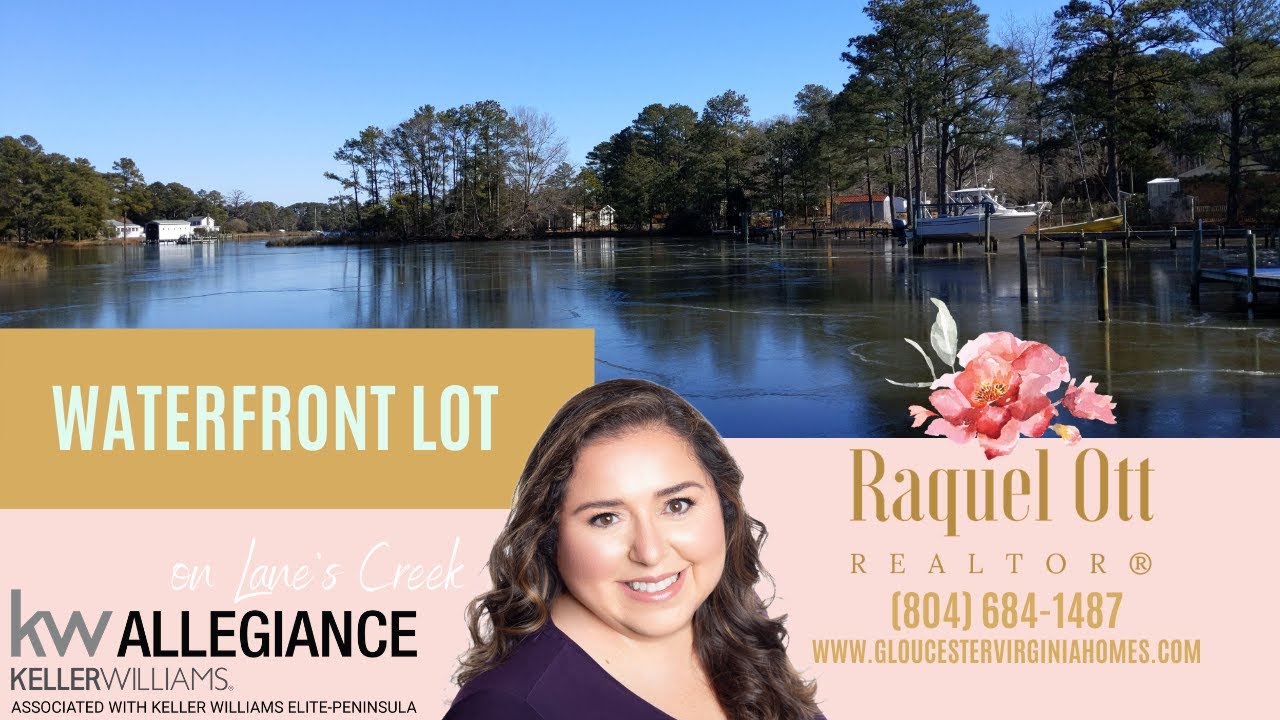 Waterfront Lot for Sale on Lane's Creek in Mathews County, VA (Under
