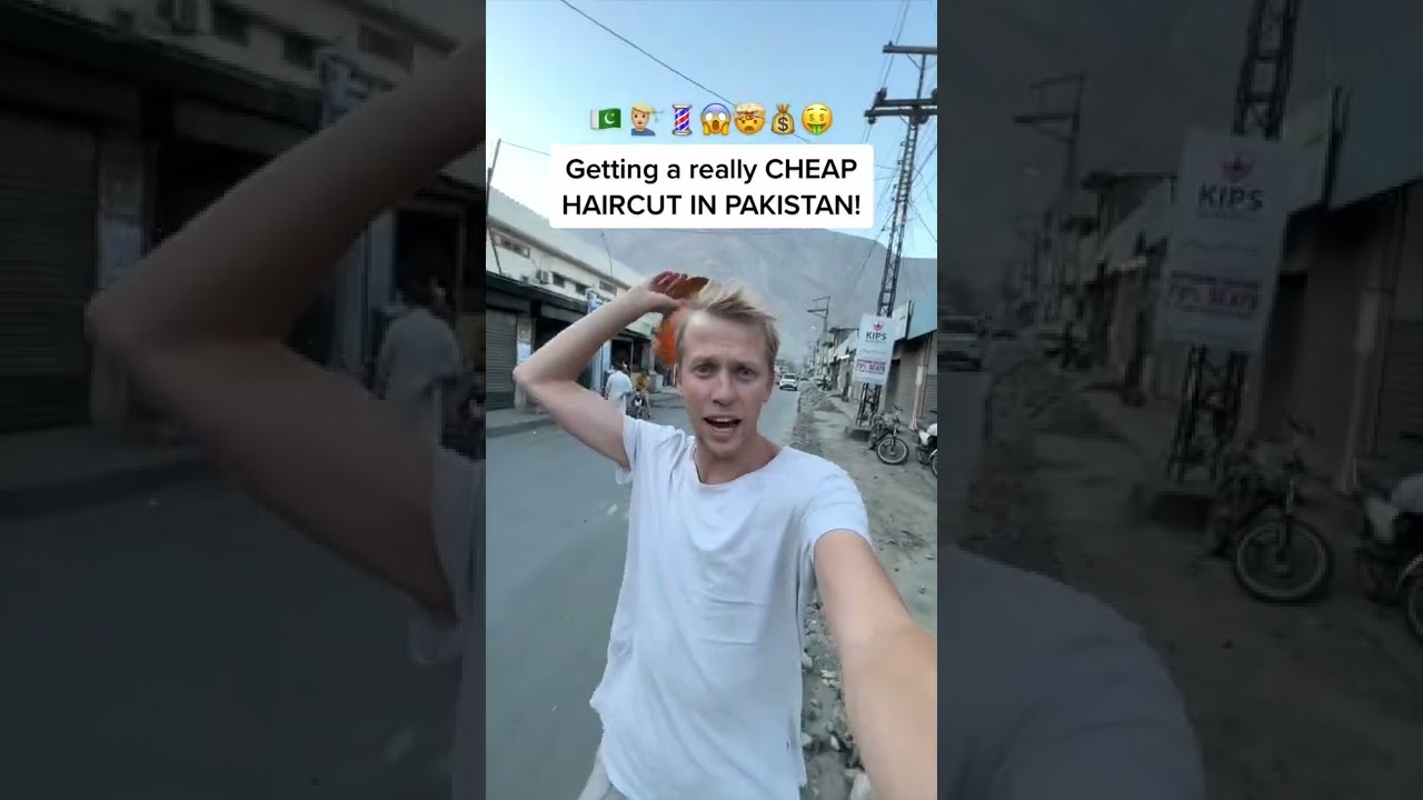 Getting a CHEAP HAIRCUT in Pakistan shorts YouTube