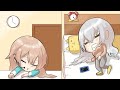 樋口楓と寝落ちもちもちしているフレンに嫉妬する星川サラ【にじさんじ】【手描き切り抜き/星川サラ/樋口楓/フレン・E・ルスタリオ】