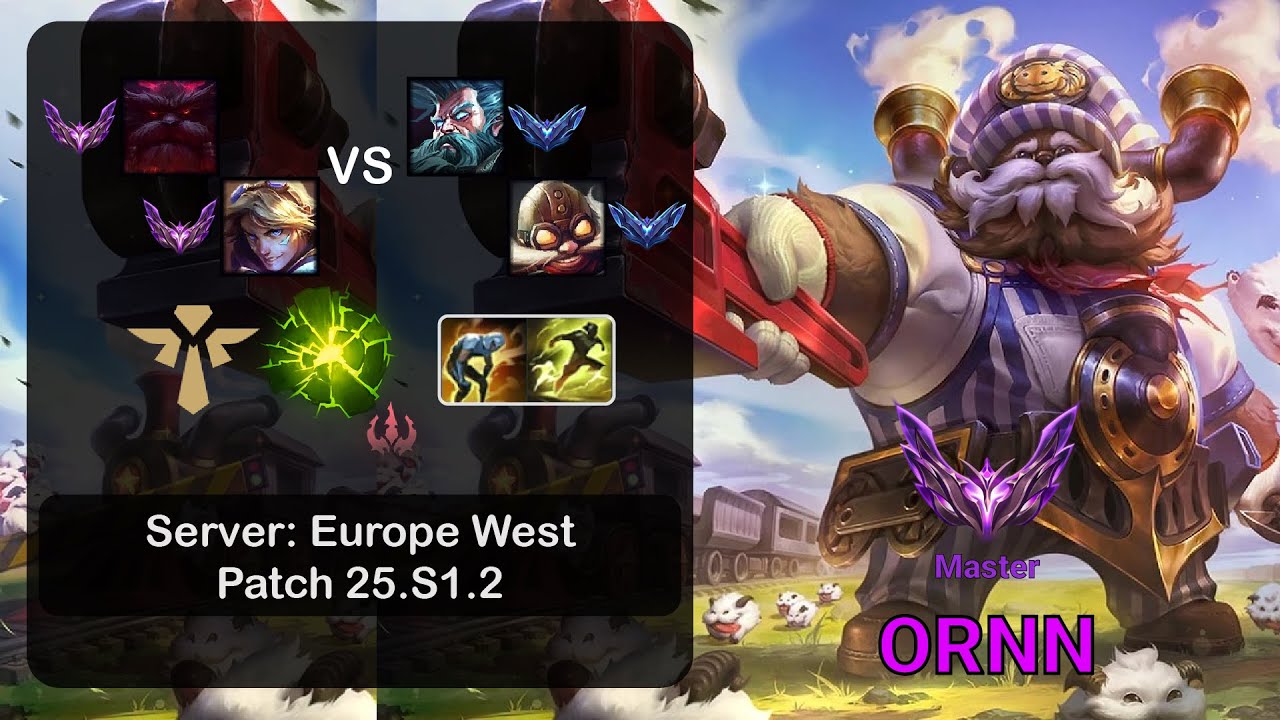 Ornn Support + Ezreal vs Zilean + Corki - EUW Master - Patch 25.S1.2