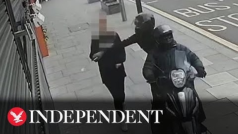 London moped thieves steal phones from hands of lone unsuspecting commuters