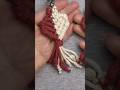 DIY Heart Keychain in Two Colors #macrame