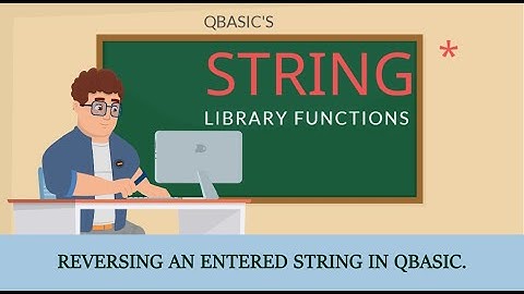 QBASIC program to reverse an entered string.