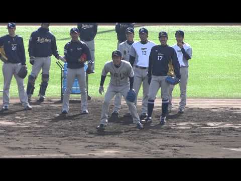20131120 オリックスバファローズ2次秋季キャンプ＠神戸サブ 桑原佐藤達東野八木井川甲藤前田マエストリ榊原
