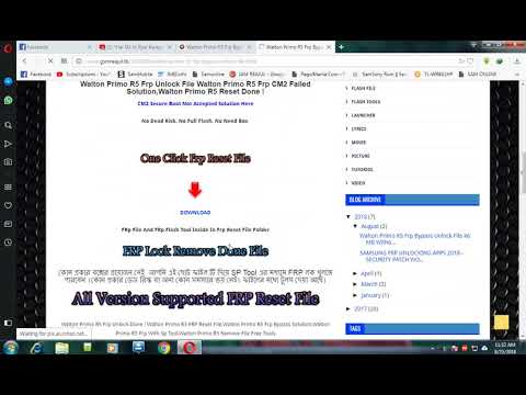 Walton Primo R5 FRP Reset File MT6739 Android 8.1.0 - YouTube
