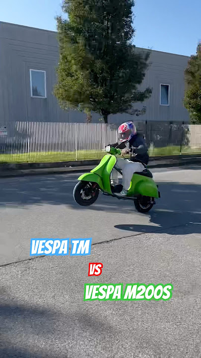 Vespa TM vs Vespa M200s #vespa #m200 #tm #quattrini