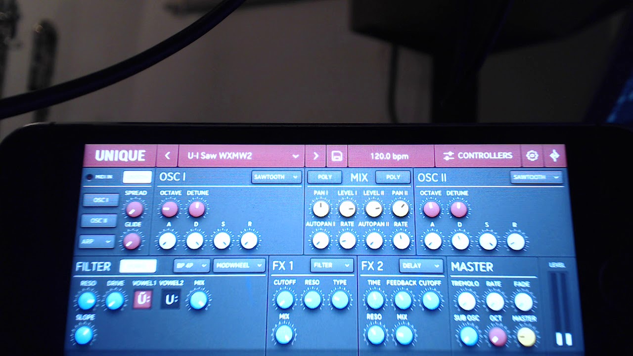 Wind controller plays Unique iOS synth using formant filters YouTube