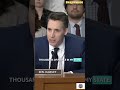 Senator Josh Tell The CEO That America Are In Danger