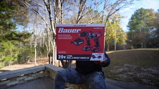 Bauer 20v 2 Tool (Drill & Impact Driver) Kit Unboxing…