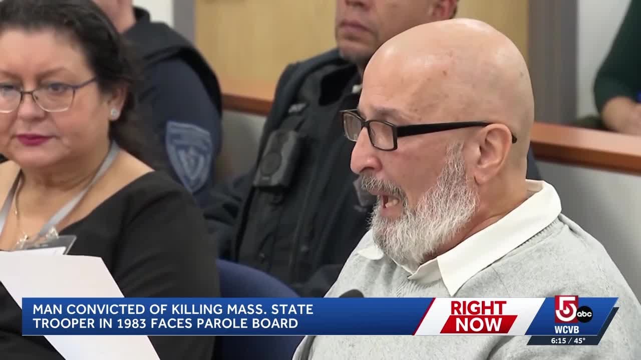 Man convicted of killing Mass. State Police trooper faces parole board