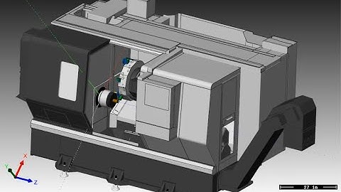 SolidCAM - Machine Simulation on a Haas ST 20Y