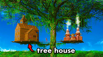 I lived in a GIANT Jungle Treehouse...