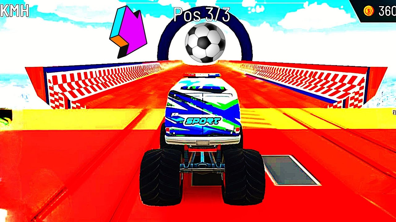 Monster Truck Ramp Stunts Challenge 6 Impossible Truck Stunts Game
