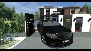 Legate Automated Bi-Fold Trackless Gate