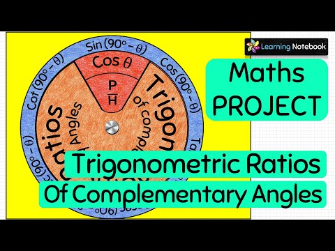 Trigonometry project for class 10 || Trigonometric Ratios of Complementary Angles || maths project