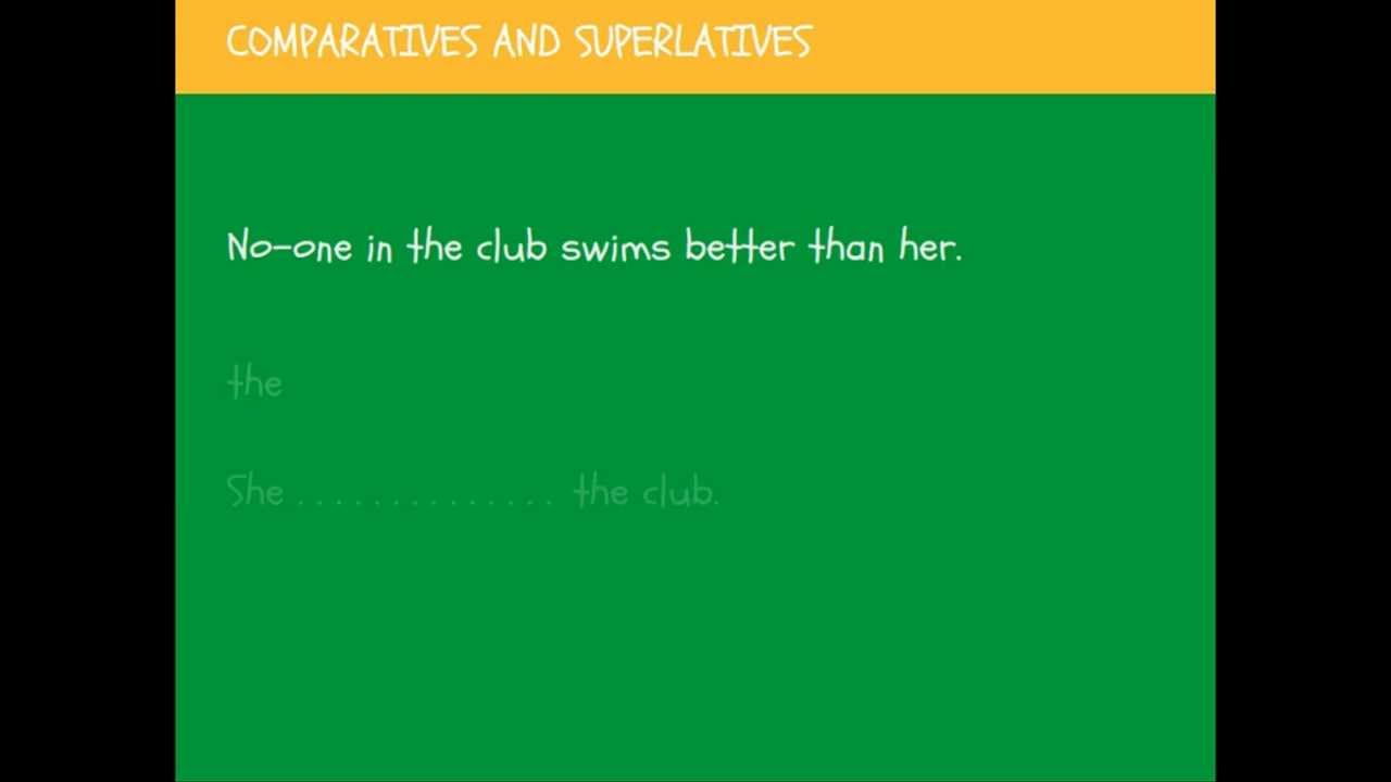 Cambridge First B2 - Comparatives and Superlatives