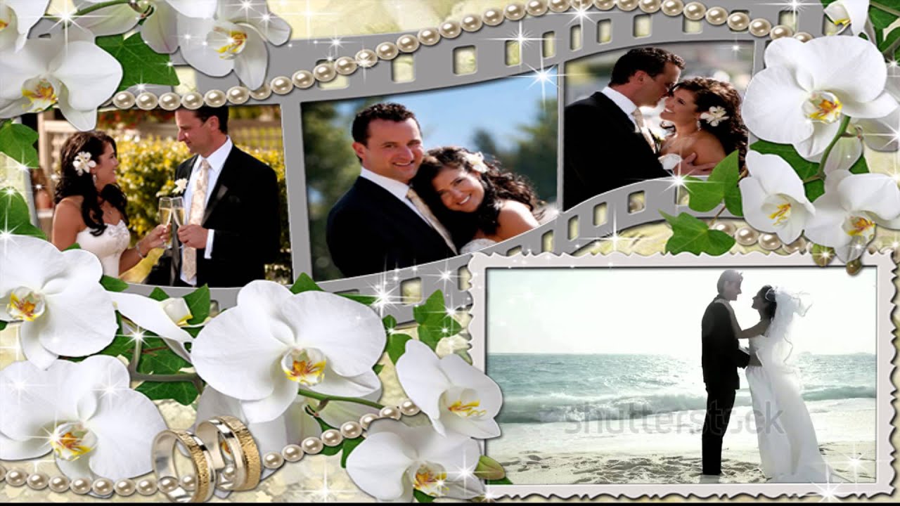 Personalized Film Wedding Frame Video Greeting Card