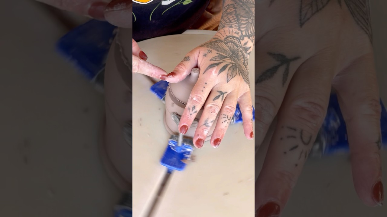 Cutting a closed form to make a jar. Full length tutorial on my page 