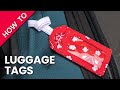 How to make fabric luggage tags  free pattern download