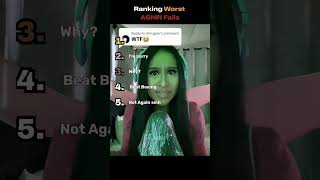 Ranking Worst ASMR Fails
