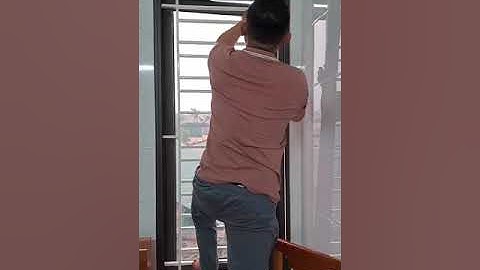 Hướng dẫn lắp đặt cửa lưới chống muỗi xếp 2023  #shorts | Cửa Quảng Ninh