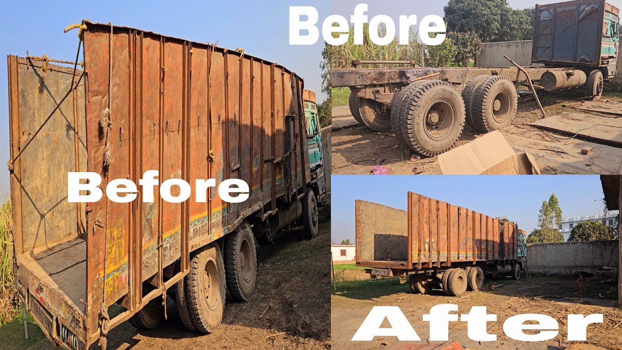 How To Repair a Truck Chasiss||Truck Chasis Repair || Truck Frame ...